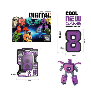 Véhicules transformables 2 en 1, figurines de camion de déformation créative à collectionner, jouets éducatifs en plastique DIY, robots STEM - Product Image 5