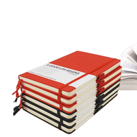Carnet de notes en cuir A5 personnalisé avec logo, faible MOQ, reliure cousue, 120 feuilles, agenda avec élastique