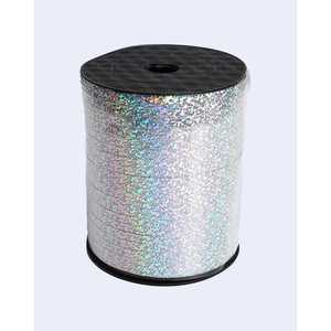 Ruban argenté scintillant 500m, décoration de Noël, fournitures pour fêtes - Product Image 1