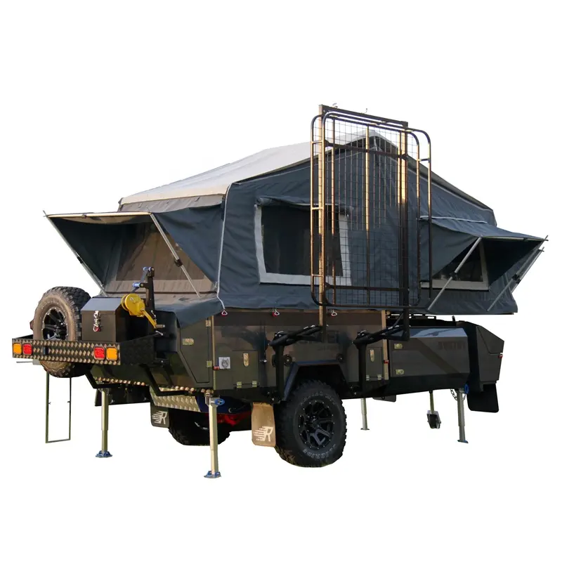 RUIWEI 2024 8FT Australiano Estándar caravana fuera de la carretera tienda traile Plegable Camping Camión Camper remolque de viaje