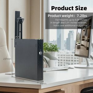 Gắn Sinh Trắc Học Súng An Toàn Súng Khóa Hộp 3 Cách Nhanh Chóng Truy Cập Vân Tay Pin Key Cạnh Giường Ngủ Súng Trường Hợp An Toàn - Product Image 6