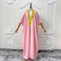 Robe de Soirée de Luxe pour Femme, Abaya Rose, Bisht, pour Mariage Arabe, Mariage Palestinien, Douche Nuptiale, Dubaï 2026