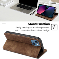 Étui portefeuille magnétique antichoc avec béquille et emplacements pour cartes pour iPhone 18 Pro Max, compatible également avec iPhone 17, 16, 15, 14, 13 Pro Max