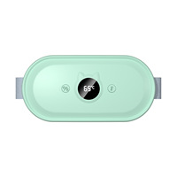 Ceinture de massage abdominale intelligente chauffante, appareil de massage vibrant pour la taille, soulagement des crampes menstruelles, coussin chauffant menstruel