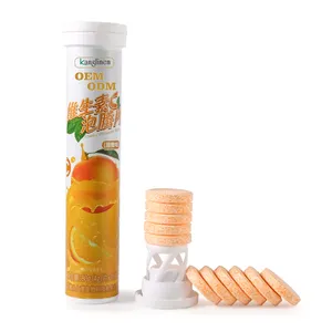 OEM ODM Multi-Flavor Effervescent Vitamin C Sugar Free Nutrition Supplement Vitamin C Effervescent Tablet Tube