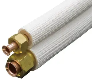 Hailiang copper pipes for air conditioners white or custom color insulation PE UV protection insulation tube for AC