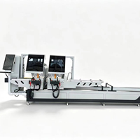 Scie à onglet double tête CNC automatique de haute précision CARE pour profilés aluminium, coupe à tout angle, pour fenêtres et portes