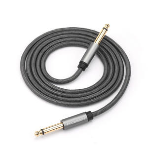 Cable de audio FOCANDEN de 6,35 mm macho a macho, trenzado de nailon blindado para guitarra, teclado, mezclador, amplificador, micrófono - Product Image 4