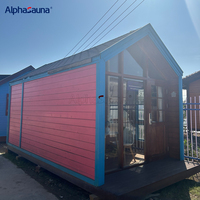 Maison de plage et maison de jardin en bois préfabriquée traditionnelle de luxe, écologique, durable et élégante