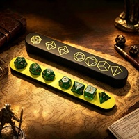 Boîte de rangement pour dés personnalisée en gros, boîte de présentation pour dés polyédriques pour les fournitures de jeux de table D&D TRPG