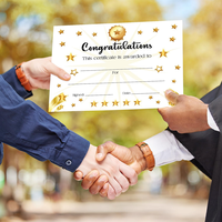 Certificats de récompense pour étudiants, diplômes vierges, papier de certificat pour les diplômes de maternelle et de préscolaire