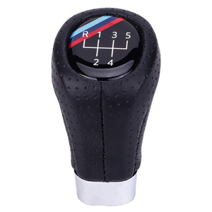Leather Gear <b>Shift</b> <b>Knob</b> For Bmw Manual Transmission 5 6 Speed Ergonomic Car Gear Lever - Product Image 4