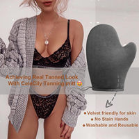Gants exfoliants personnalisés avec logo, applicateur de bronzage auto-bronzant avec mitaine de bronzage pour lotions et brumes, gant de bronzage