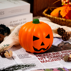 Hotsale PU Jack-o'-Lantern Squishy Toy <b>Small</b> Halloween Pumpkin Pillow Soft Pumpkin <b>Cushion</b> Decoration Gift - Product Image 5