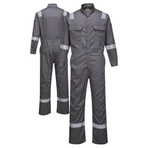 2023 Labour Works Combinaison haute visibilité 65% coton 35% polyester Combinaisons de travail Construction unisexe Salopette personnalisée avec votre logo