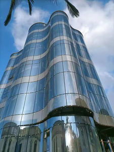 Pared de cortina de vidrio arquitectónico Vidrio <span class=keywords><strong>solitario</strong></span> Curvo - Product Image 3