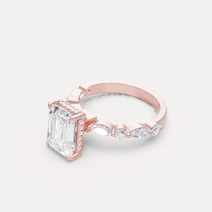 Anillo de Compromiso con Diamante Cultivado en Laboratorio Certificado por IGI, Alta Demanda, Oro de 14K, Joyería Nupcial para Compromiso y Uso Nupcial en Venta - Product Image 3