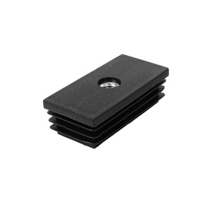 Insert de tube rectangulaire en plastique Shih Hung Plastics M8x30x60 avec écrou pour tube carré, bouchon intérieur - Product Image 1