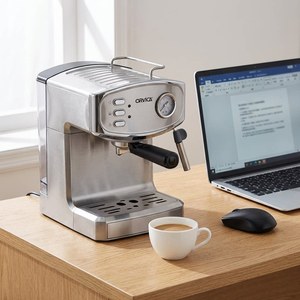 Cafetera Espresso Semiautomática de 20 Bares Estilo Italiano AWK-06, Máquina de Cappuccino de Alta Presión para Hogar, Hotel, Oficina, Tienda - Product Image 3