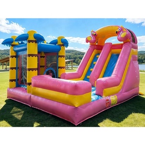 Castillos Inflables Baratos con Tobogán, Compre Castillos Hinchables en Línea para Alquiler de Eventos, Certificados como Seguros - Product Image 1