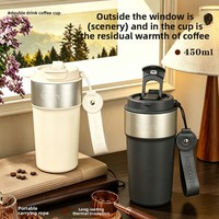 Nouvelle Tasse Thermos Isotherme Double Boisson en Acier Inoxydable 316 de Haute Qualité, Portable pour Voiture et Extérieur, Design Minimaliste Moderne, Compagnon de Voyage