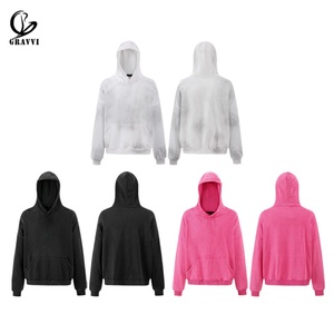 Heavyweight 400 Grams 100%cotton Custom Logo French Terry Casual Oversise Hoodie for Men Manufacture - Product Image 1