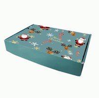 Logo personnalisé Offre Spéciale boîte-cadeau de Noël papier d'emballage gaufré réutilisable boîte de rangement de jouets en papier kraft pliable pour les enfants