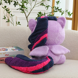 Blue Ponys Licorne Poupées Licornes Jouets En Peluche Cheval Animal En Peluche Jouet Ange Pégase Confort Oreiller Coussin pour Griffe Machine Cadeau - Product Image 3