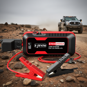 Arrancador de Baterías Portátil S ZEVZO ET03 2000A 12V para Motores de Gasolina de 7.5L y Diésel de 6.5L, Camiones - Product Image 2