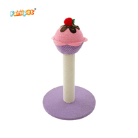 Famipet personnalisé en gros nouvelle conception de thème de crème glacée chat griffoir tour d'arbre à chat avec griffoir