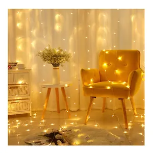 Holiday Party Wedding Fairy String Window Christmas Safety Led Curtain Lights decorative led lights string curtain
