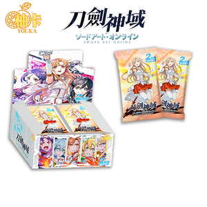 Vente en gros de cartes à collectionner Youka Sword Art Online Anime <span class=keywords><strong>Kirito</strong></span> <span class=keywords><strong>Asuna</strong></span> SAO, jeu de cartes à collectionner pour les fans d'anime - Product Image 1