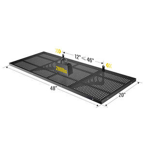 금속 벽걸이 선반-조정 가능한 삼각형 지지 브래킷, 고용량 보관 주최자 - Product Image 3
