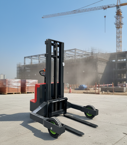 Custom Outdoor 1.5T Rough Terrain 1500kg Electric Pallet Stacker All Terrain New Condition For Retail Restaurant Hotels
