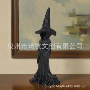 Figura de Bruja de Resina, Decoración de Halloween, Decoración Duradera para el Hogar, Regalo para Adultos QH-250744 - Product Image 1
