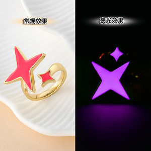 Thời trang Milky Way Comet vòng ánh sáng ban đêm Châu Âu và mỹ chợ đêm quầy hàng sản phẩm phổ biến kích thước bốn sao mở vòng - Product Image 4