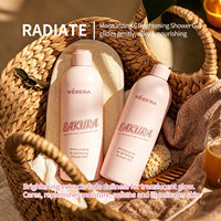 Gel Douche Éclaircissant à la Niacinamide en Gros Direct Usine, Gel Douche Nettoyant en Profondeur Bio à la Fleur de Cerisier