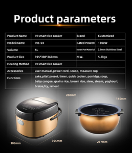 Olla Arrocera Digital con Pantalla Digital y Función de Mantener Caliente, Fabricada en China, <span class=keywords><strong>a</strong></span> <span class=keywords><strong>Buen</strong></span> <span class=keywords><strong>Precio</strong></span> - Product Image 3
