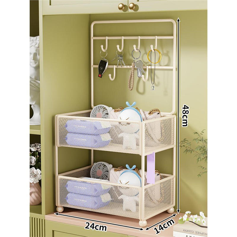 สีขาวนวล แบบสองชั้น รุ่นตั้งโต๊ะมาตรฐาน