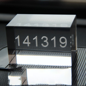 Hbl Tinh thể thủy tinh sáng tạo trắng phôi Cube lưu niệm <span class=keywords><strong>3D</strong></span> khắc laser tinh thể Cube thăng hoa pha lê khoảng trống - Product Image 5