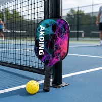 Ensemble de raquettes de pickleball en bois de peuplier pour adultes et enfants, pour l'extérieur, vente en gros, MOQ50