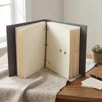 Elegante Organizador de Documentos Premium, Sistema de Carpetas con Sobres de Página Completa y Media Página para Archivos Familiares