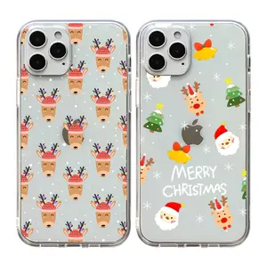 Convient pour 15 orignaux de Noël transparent TPU coloré 14 PRO MAX étui de téléphone portable Fabricant XR