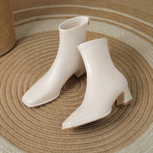 <span class=keywords><strong>Botines</strong></span> de Tacón Medio Cómodos y Suaves, Nuevos y en Oferta, Botas Cortas para <span class=keywords><strong>Mujer</strong></span> con Estilo Discreto - Product Image 5