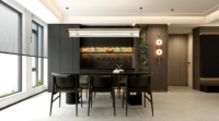 Buffet de rangement et de présentation de luxe moderne de style européen en bois pour salon, ferme, hôtel et hall