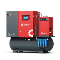 Compresseur d'air à vis de grande capacité 500L 1000L avec réservoir et sécheur, robuste pour l'industrie et les usines