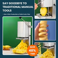 Exclusieve Aanbieding Curly Frietmachine Eenvoudig Onderhoud Met 26W Chips Verpakking