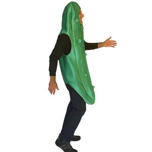 हेलोवीन अचार पोशाक वयस्क बच्चों के लिए डिल ककड़ी घीरा ड्रेस अप पार्टी कॉसप्ले पोशाक - Product Image 3