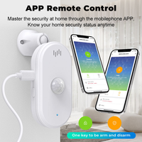 Détecteur de mouvement infrarouge intelligent Tuya pour la maison, capteur PIR antivol, détecteur PIR WIFI Tuya avec alarme sonore de 80 dB, sécurité domestique et industrielle