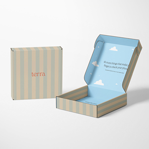 Biểu tượng tùy chỉnh vận chuyển điền băm nhỏ thương mại điện tử giấy <span class=keywords><strong>kraft</strong></span> hộp đóng gói quà tặng với chèn cho bó hoa flexography/đậu nành - Product Image 4